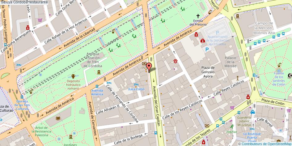 mapa Sibuya restaurante Córdoba