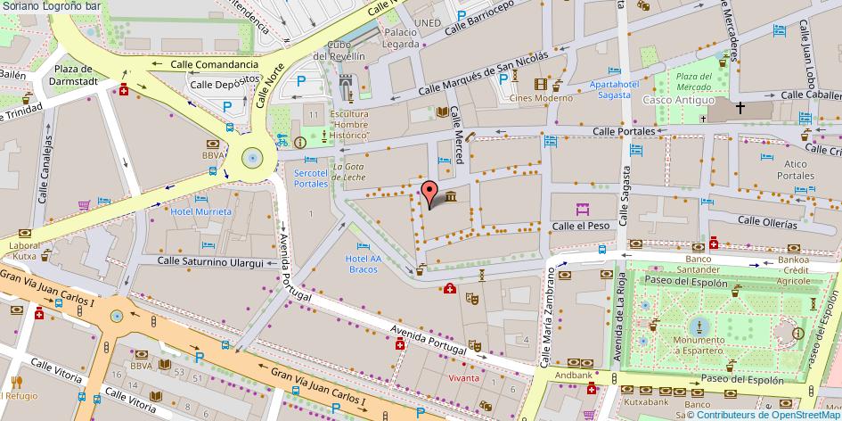 mapa Soriano bar Logroño