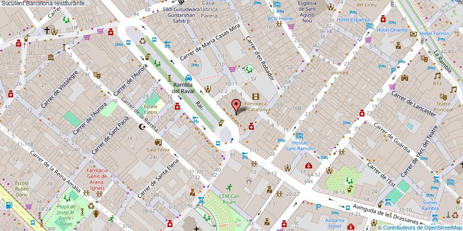 mapa Suculent restaurante Barcelona