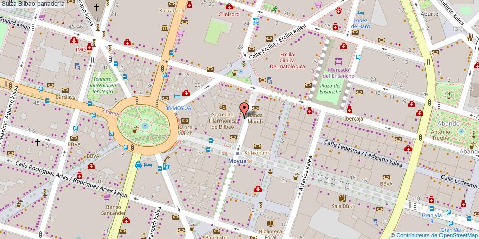 mapa Suiza panadería Bilbao