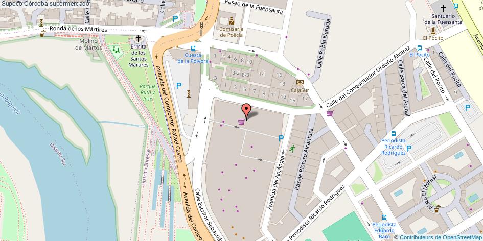 mapa Supeco supermercado Córdoba