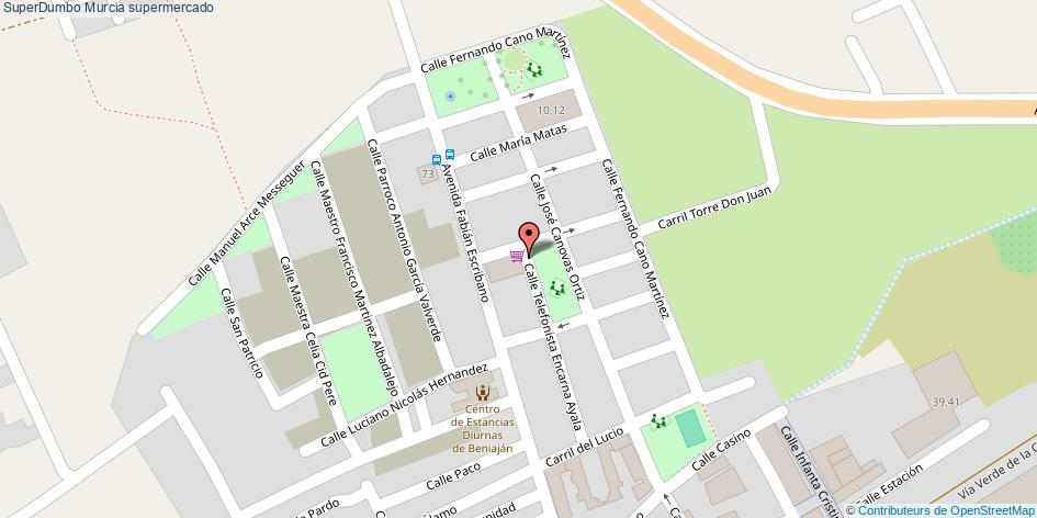 mapa SuperDumbo supermercado Murcia