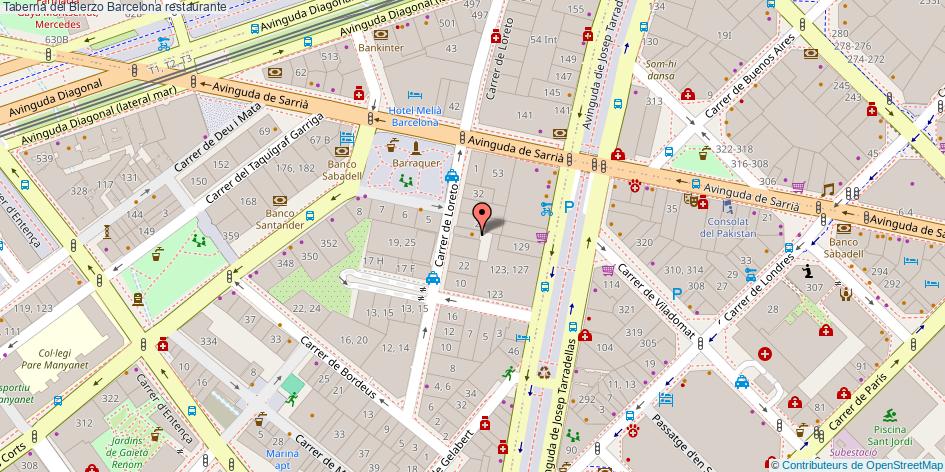 mapa Taberna del Bierzo restaurante Barcelona
