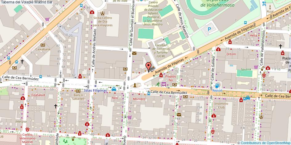 mapa Taberna del Volapié bar Madrid
