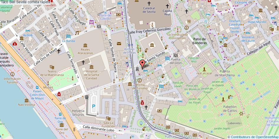 mapa Taco Bell comida rápida Sevilla