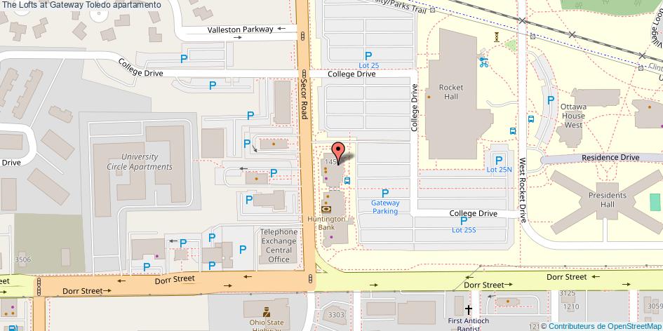 mapa The Lofts at Gateway apartamento Toledo