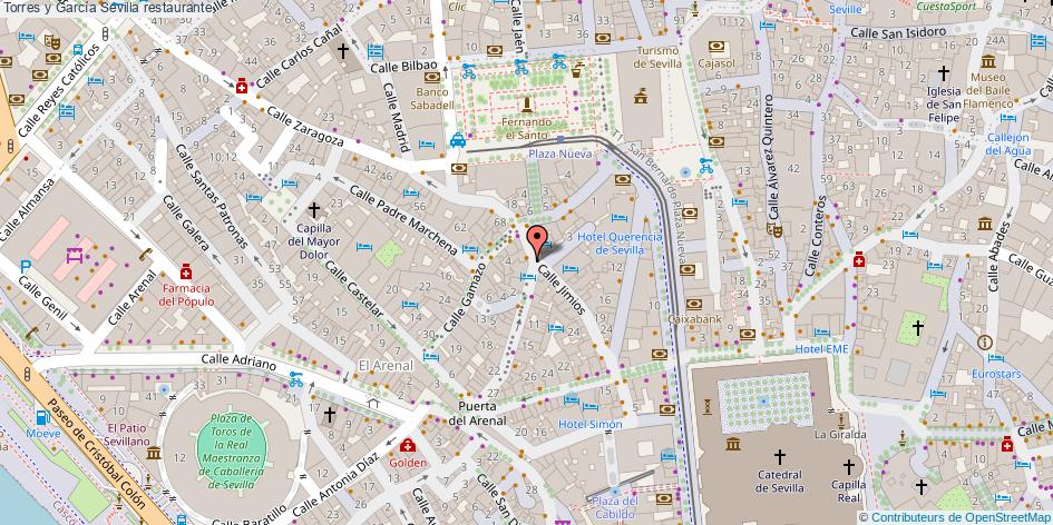 mapa Torres y García restaurante Sevilla