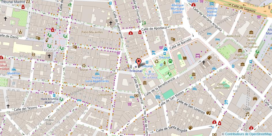 mapa Tribunal Madrid