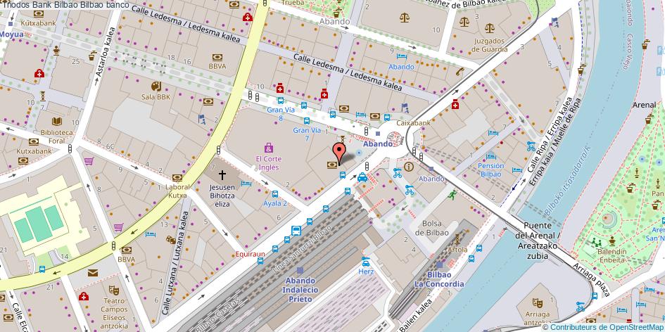 mapa Triodos Bank Bilbao banco Bilbao