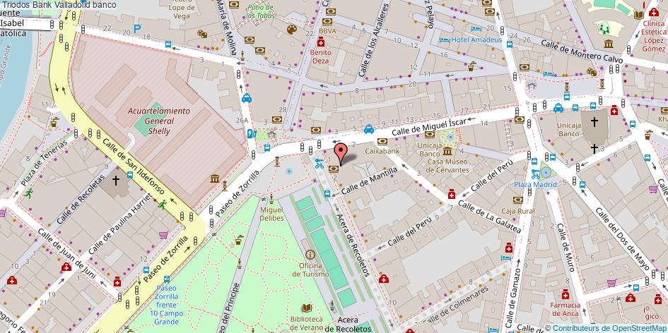 mapa Triodos Bank banco Valladolid