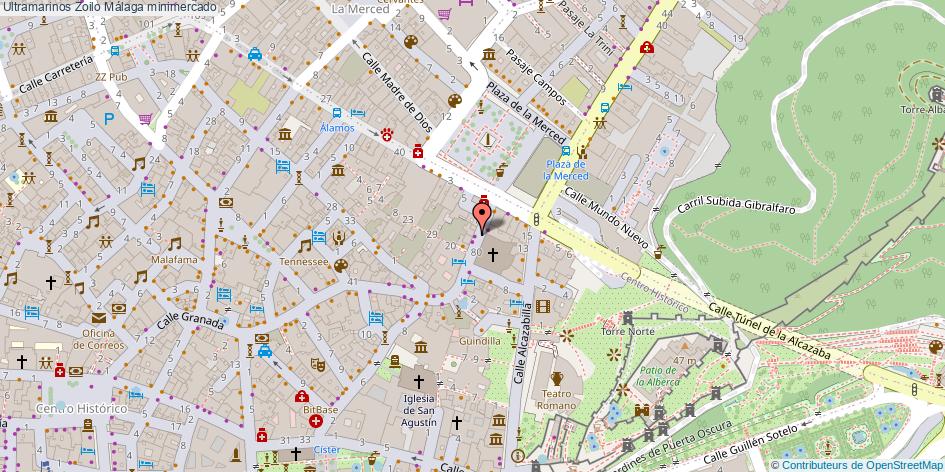 mapa Ultramarinos Zoilo minimercado Málaga