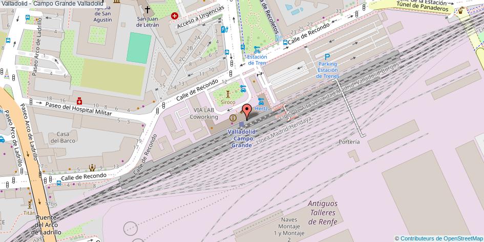 mapa Valladolid - Campo Grande  Valladolid
