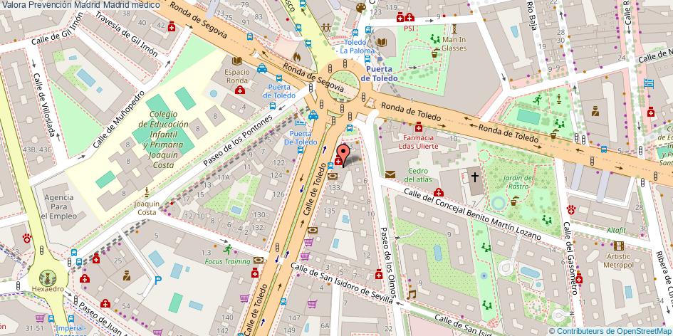 mapa Valora Prevención Madrid médico Madrid