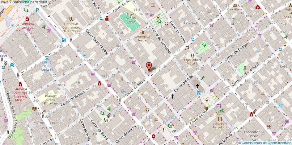 mapa vaveik panadería Barcelona