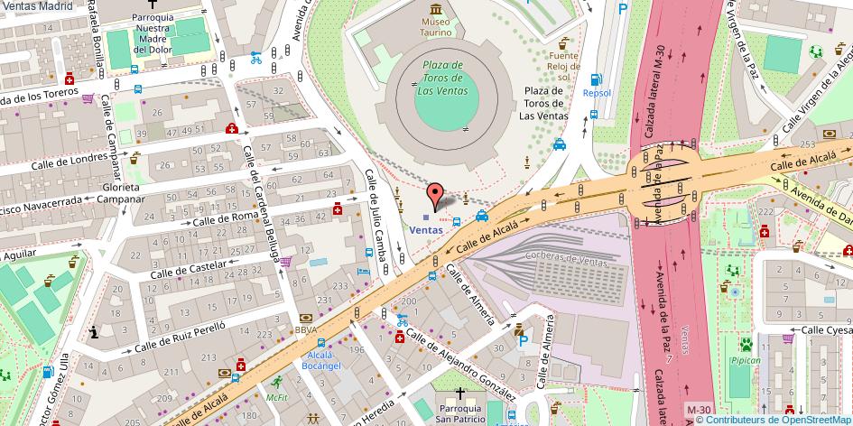 mapa Ventas  Madrid