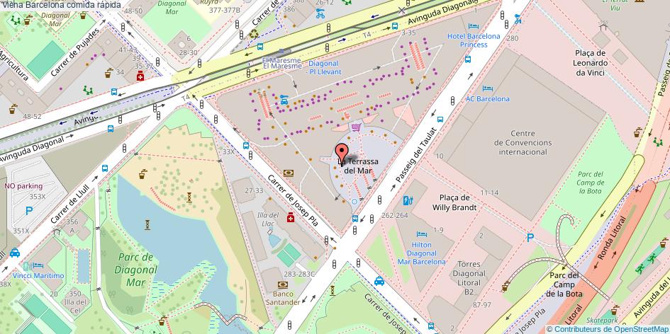 mapa Viena comida rápida Barcelona